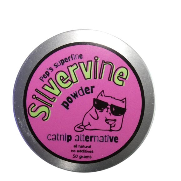Silvervine Powder Catnip Alternative Gall Fruit Extract Small Tin 50 Grams New - Picture 1 of 3